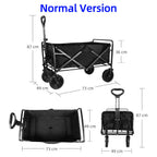 Collapsible Utility Wagon – Heavy Duty Folding Cart for Beach and Camping