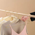 Gold Stainless Steel Coat Hangers – Durable Metal Closet Organizers for Home