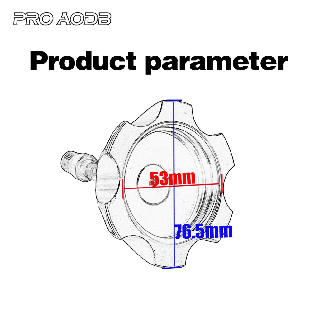 CNC Fuel Tank Gas Cap – 53mm Breather Vent for Motocross Dirt Bikes