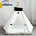 Portable Pet Teepee – Washable Indoor House for Cats and Small Dogs