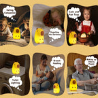 Silicone Capybara Night Light – Rechargeable Animal Bedside Lamp for Kids