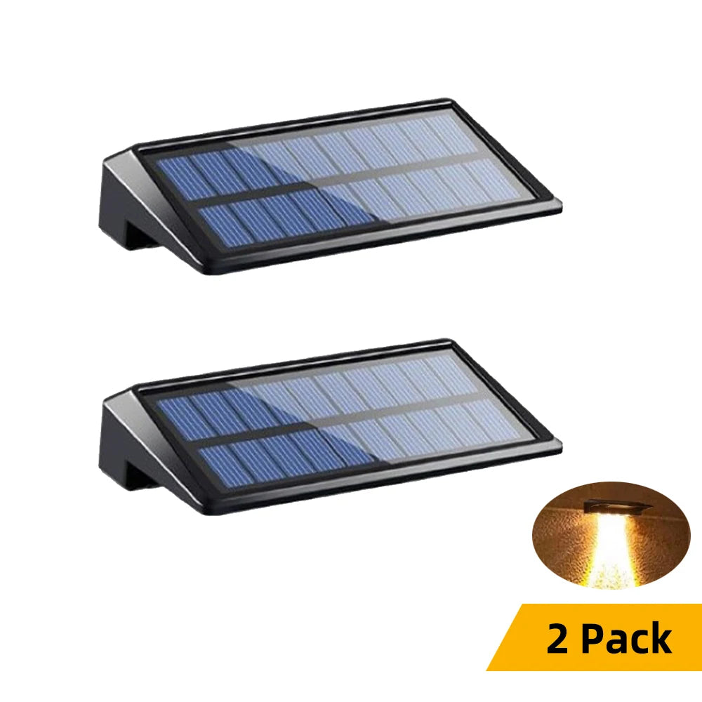 Solar LED Wall Lights – Waterproof Outdoor Lamps for Fence Deck Pathway
