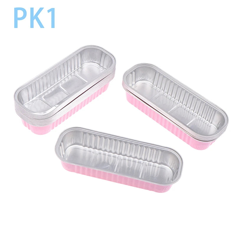 Aluminum Foil Mini Loaf Pans – 6.8oz Rectangular Containers for Home Baking