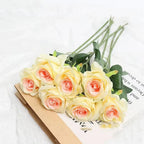 Artificial Silk Rose – Realistic Floral Decor for Weddings and Home Gifts