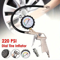 Tire Pressure Gauge – Air Inflator Gun for Car and Motorcycle Maintenance