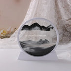 3D Moving Sand Art Frame – Dynamic Liquid Hourglass for Office Home Decor