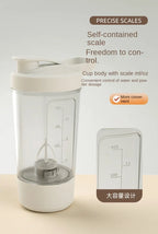 Portable Electric Protein Shaker – 450ml USB Rechargeable Mixer for Fitness Gym