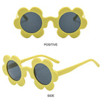 Retro Sunflower Round Sunglasses – Floral Festival Shades for Women