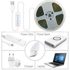 USB COB LED Strip Lights – Dimmable Flexible Tape for TV and Cabinet Lighting