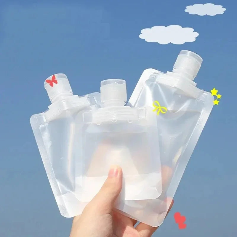 Refillable Travel Squeeze Pouches – Leakproof Toiletry Bags for Liquid Storage
