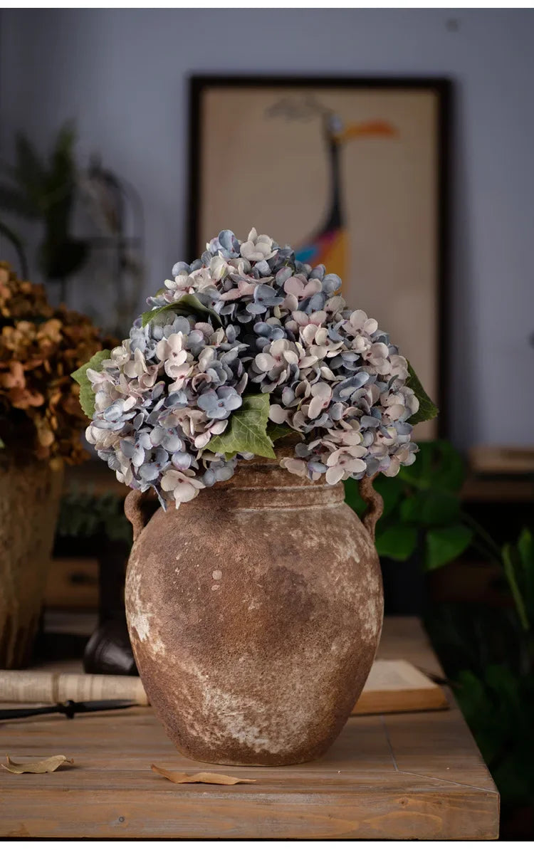 Artificial Silk Hydrangea – Realistic Flower Stem for Wedding Decor