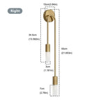 Modern LED Wall Lamp – Minimalist Black and Gold Lighting for Home Decor