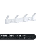 Modern Aluminum Wall Hooks – Black Towel Hanger for Bathroom and Coat Storage