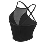 Mesh Corset Camisole – Seamless Backless Tank Top for Casual Lingerie