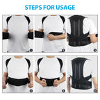 Adjustable Back Posture Corrector – Lumbar Support Belt for Men and Women
