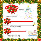 Adjustable Christmas Dog Bow Ties – Festive Holiday Pet Costume Accessories