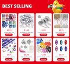 Rhombus Acrylic Mirror Sew On Rhinestones – Decorative Gems for Sewing Craft