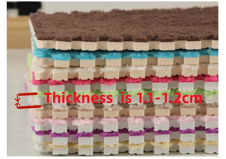 Soft Foam Patchwork Play Mats – Interlocking Carpet Tiles for Kids Rooms