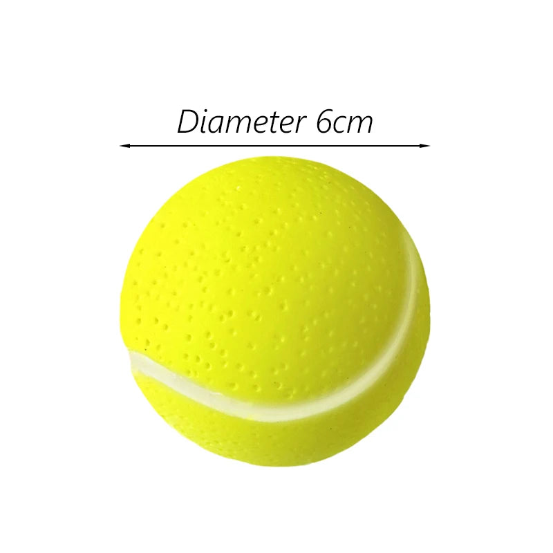 6cm Rubber Squeaky Ball – Durable Chew Toy for Small Dogs and Puppies