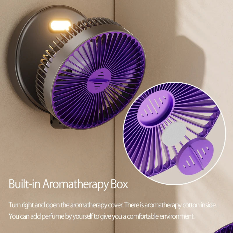 Rechargeable 3-in-1 Portable Fan – Multifunctional Cooling for Home and Travel