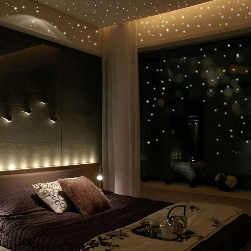 Luminous Star Wall Stickers – Glow in the Dark Vinyl Decor for Kids Rooms