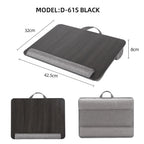 Portable Wooden Laptop Bed Desk – 15 Inch Lap Tray with Cushion for Study