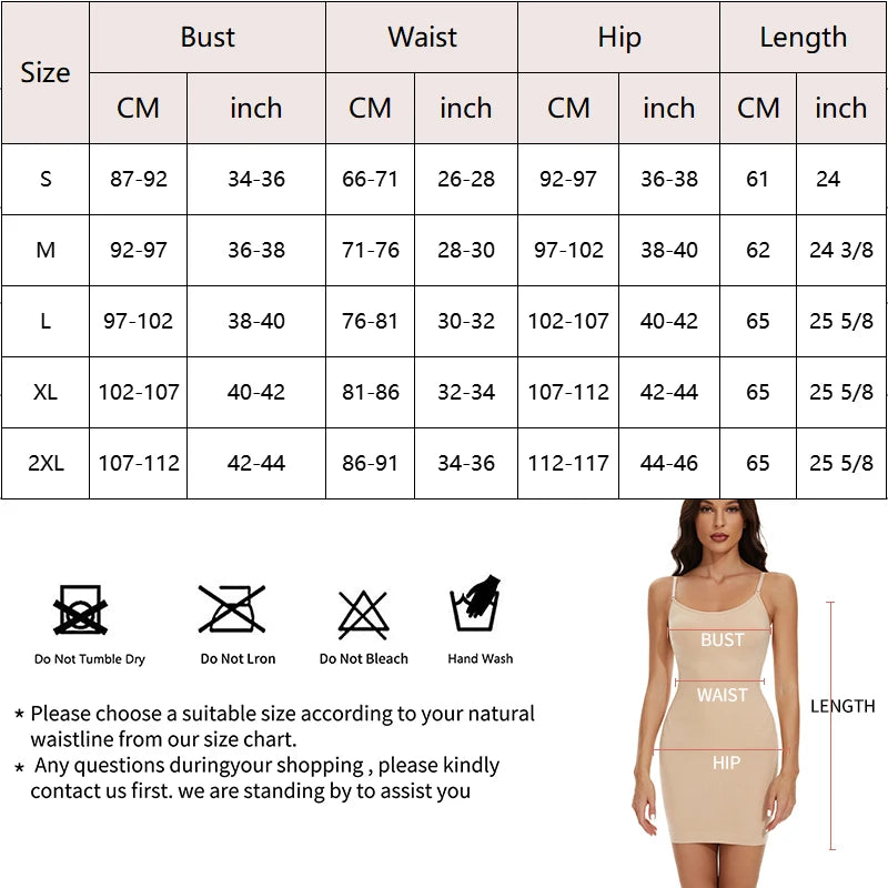 Womens Tummy Control Full Slip – Invisible Body Shaper for Under Dresses