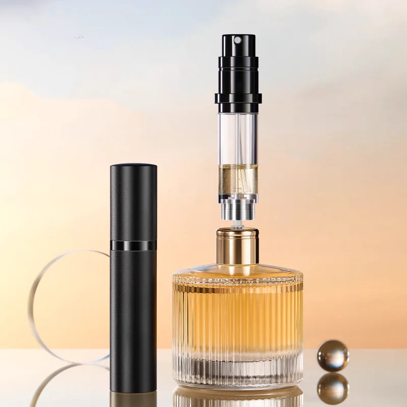 Refillable Aluminum Perfume Atomizer – Portable Spray Bottle for Travel