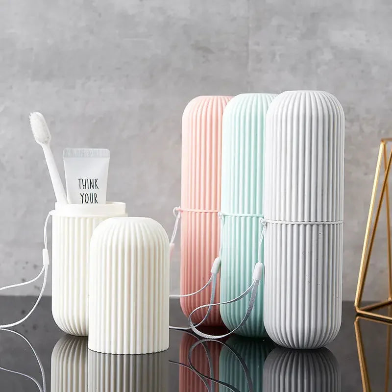 Portable Toothbrush Holder Case – Travel Storage for Camping and Hiking