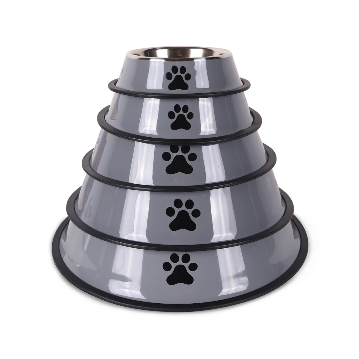 Stainless Steel Pet Bowl – Durable Anti-fall Food Bowl for Dogs and Cats