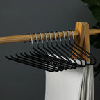 Non-Slip Metal Trouser Hangers – Open Ended Space Saving for Wardrobe Organization