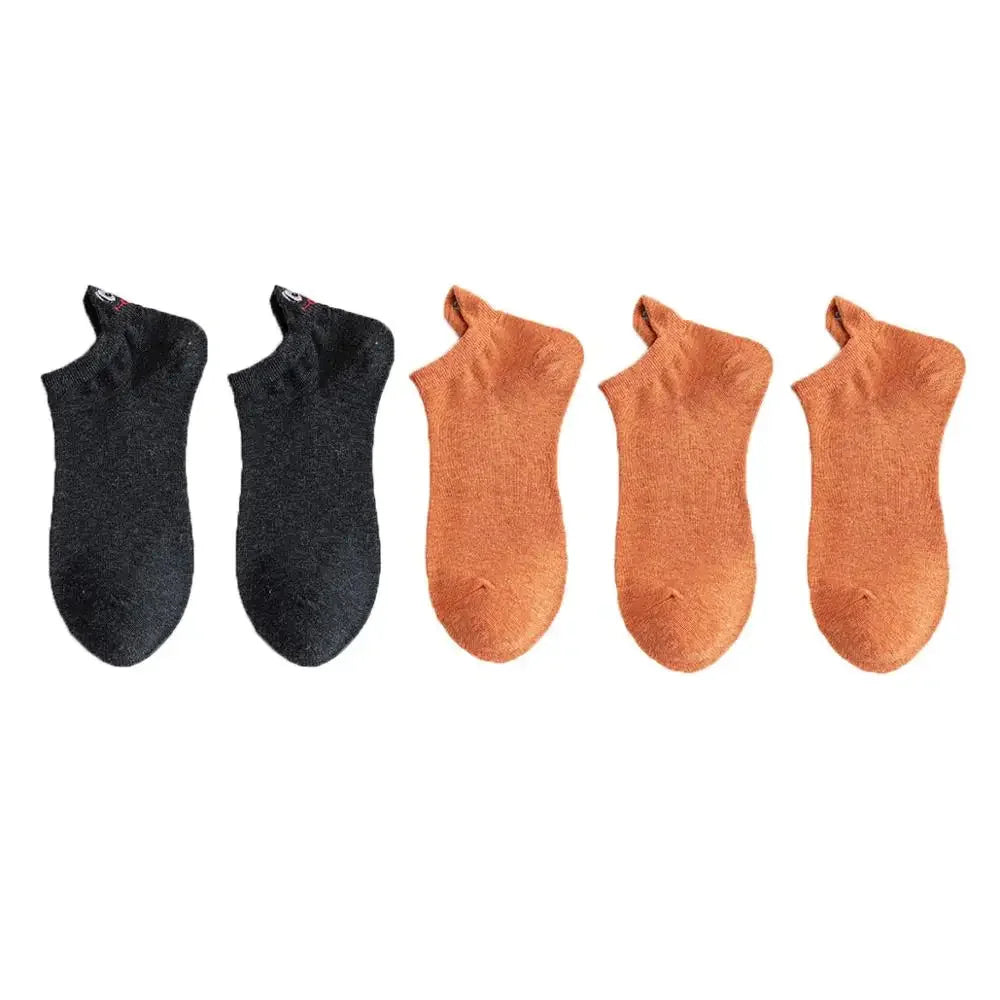 Embroidered Expression Ankle Socks – Kawaii Cotton Fashion for Casual Wear