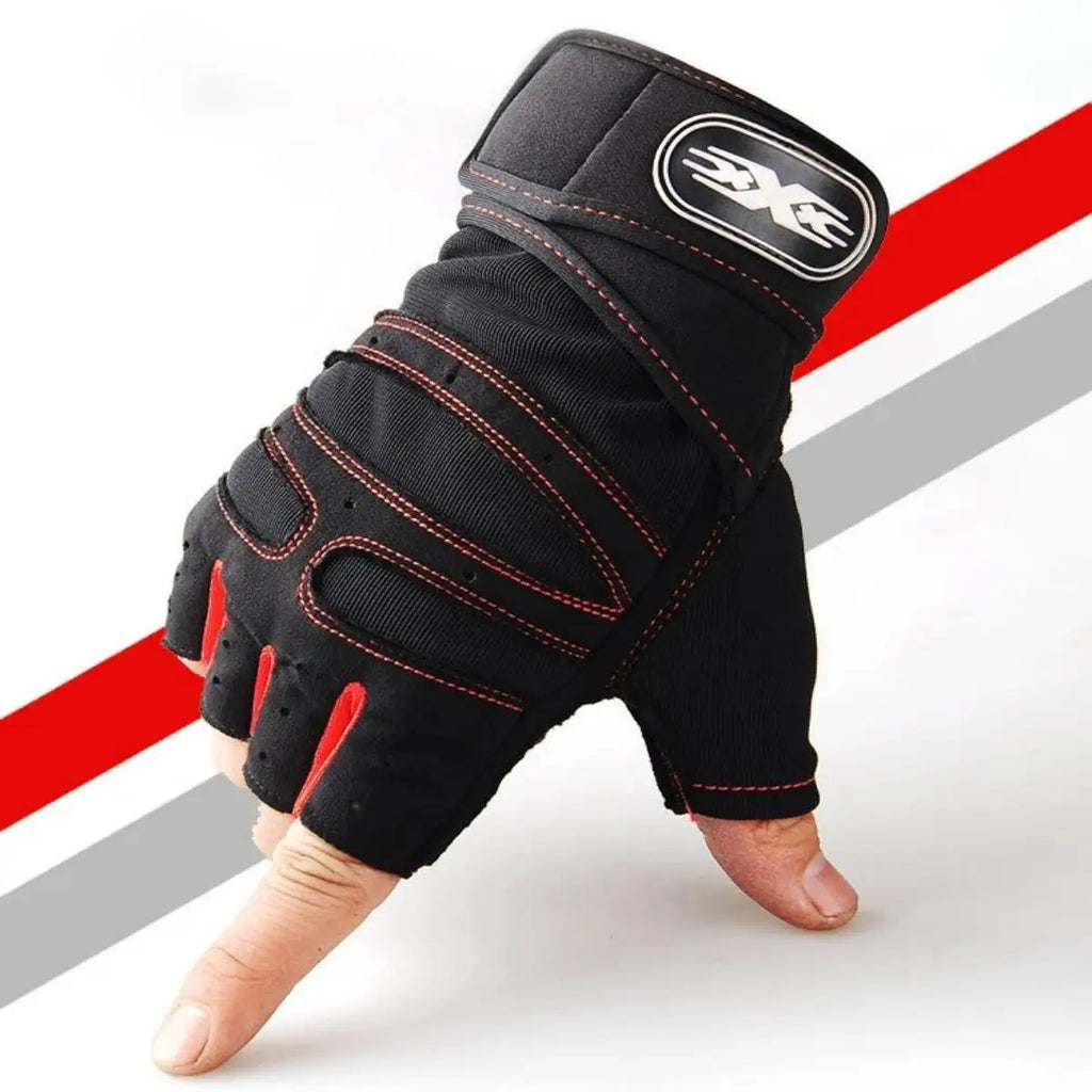 Shockproof Weight Lifting Gloves – Wrist Support for Gym Fitness Training