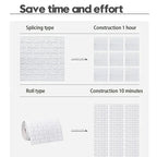 Self-Adhesive 3D Foam Brick Wallpaper – Waterproof Wall Decor for Home Living