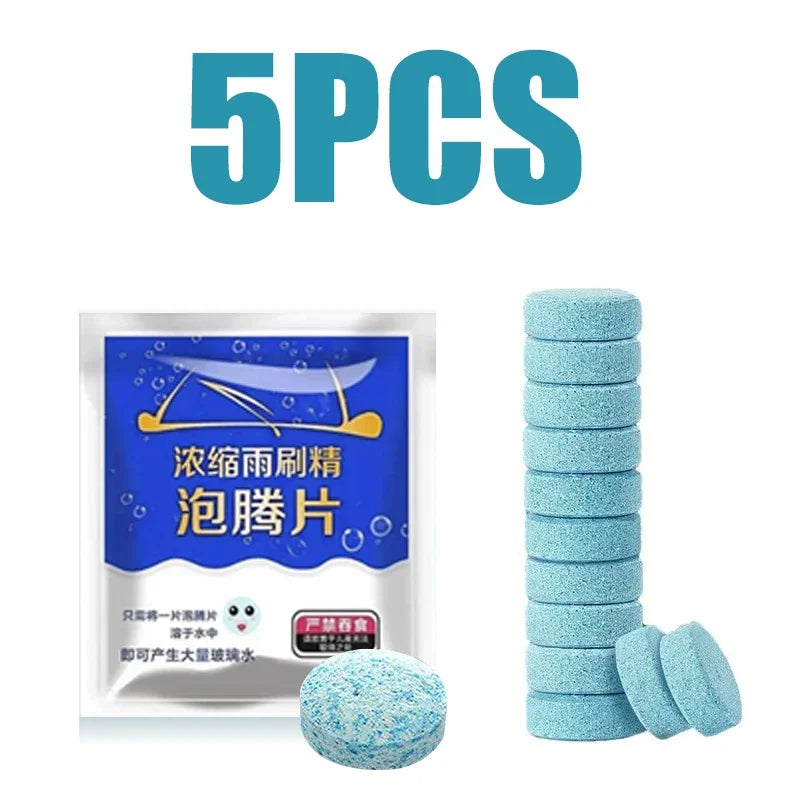 Concentrated Windshield Washer Tablets – Effervescent Cleaning Fluid for Car Glass