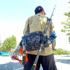 Portable Fishing Shoulder Bag – Rod Holder Storage for Outdoor Sports