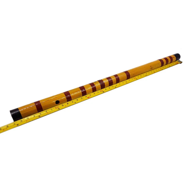Handmade Bamboo Bansuri Flute – Traditional Wooden Musical Instrument for Decor
