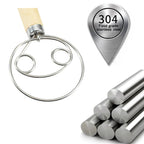 Danish Dough Whisk – Stainless Steel Wire Tool for Baking Artisan Bread