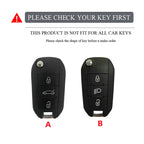 Carbon Fiber Key Fob Cover – Protective Case for Peugeot and Citroen