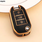 TPU Car Flip Key Case – Protective Shell for Peugeot and Citroen Accessories
