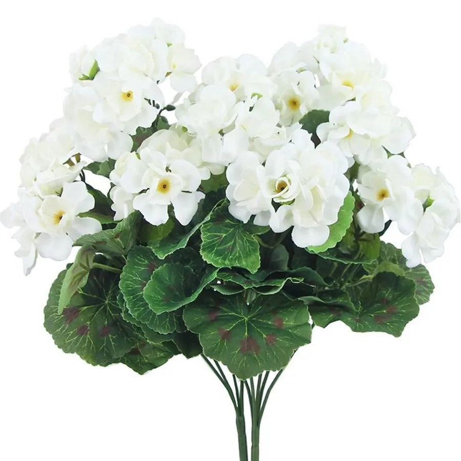 Silk Begonia Artificial Flowers – Floral Arrangement for Wedding Decor