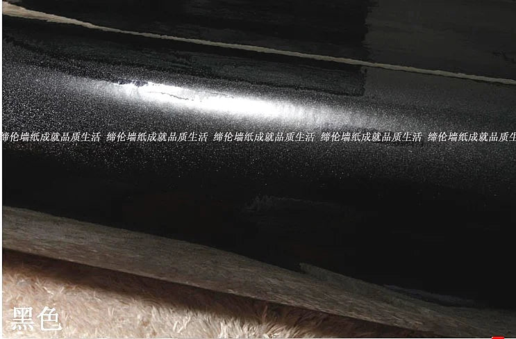 Black Wood Grain PVC Wallpaper – Self-Adhesive Film for Kitchen Cabinets
