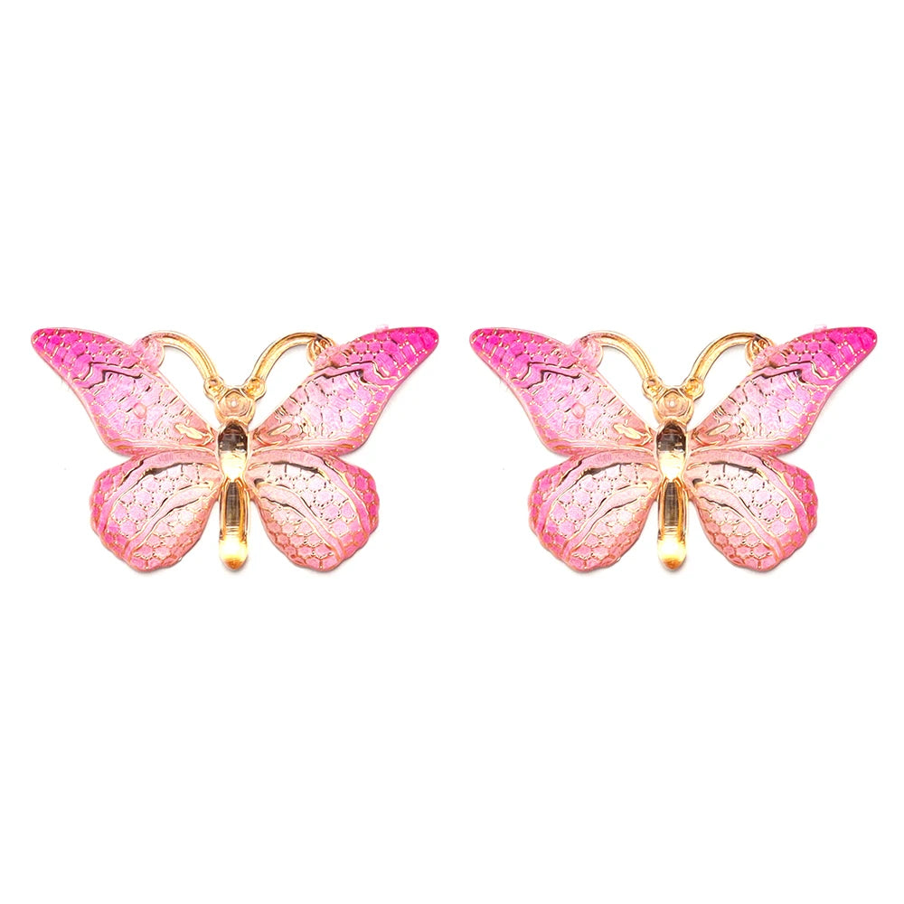 Acrylic Butterfly Beads – 25x38mm Gradient Charms for DIY Jewelry Making