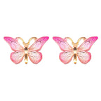Acrylic Butterfly Beads – 25x38mm Gradient Charms for DIY Jewelry Making