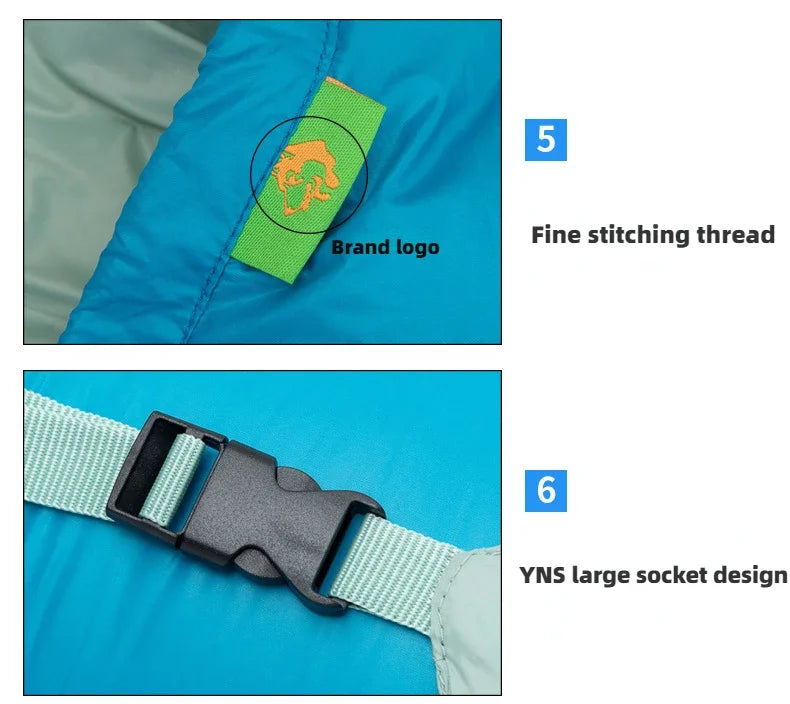 Ultralight Mummy Sleeping Bag – Duck Down for Outdoor Camping and Trekking