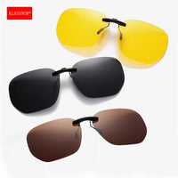Polarized Clip-On Sunglasses – Square UV400 Lenses for Driving and Fishing