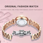 Elegant Stainless Steel Quartz Watch – Luxury Fashion Accessory for Women