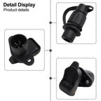 12V 3Pin Trailer Socket – Round Pole Connector for Caravans Trucks and Boats