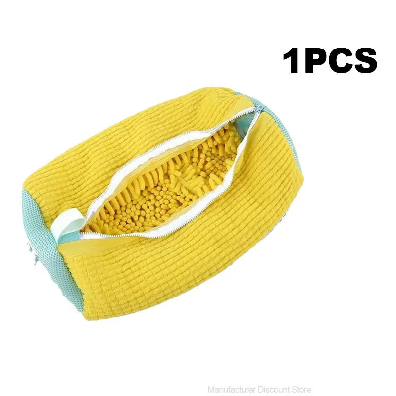 Padded Mesh Shoe Laundry Bag – Protective Sneaker Wash Net for Machine Cleaning