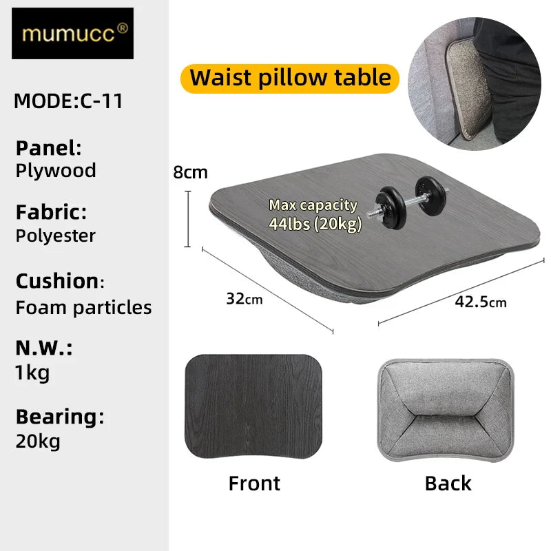 Ergonomic Waist Support Cushion – Lumbar Backrest for Office Computer Chair